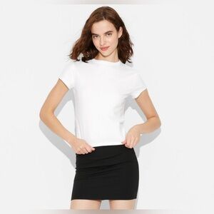 Fitted White Short Sleeve Tee - NWOT